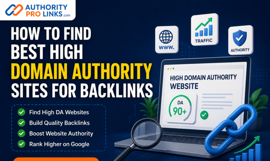High Domain Authority Sites for Backlinks